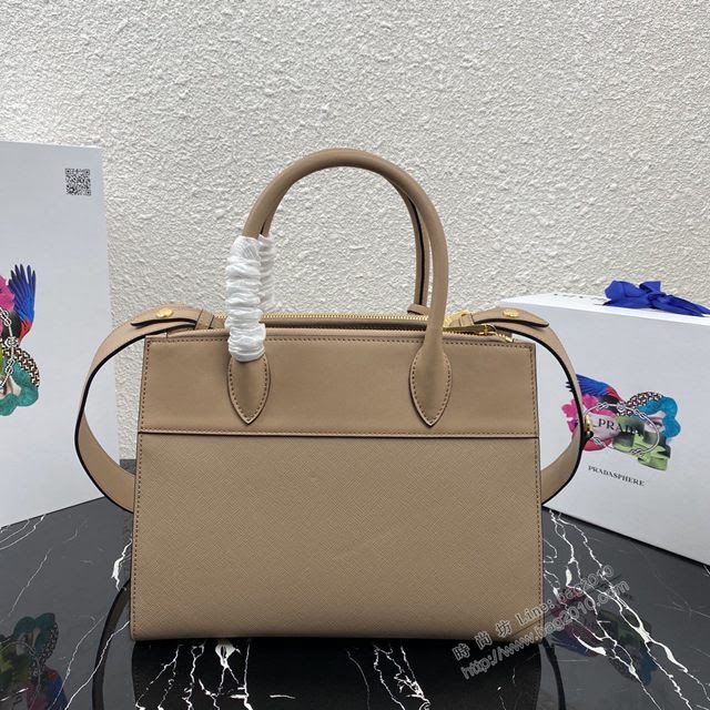 prada女包 普拉達專櫃經典爆款手袋 1BA102 Prada十字紋牛皮手提包 Prada肩背女包  pyd2269